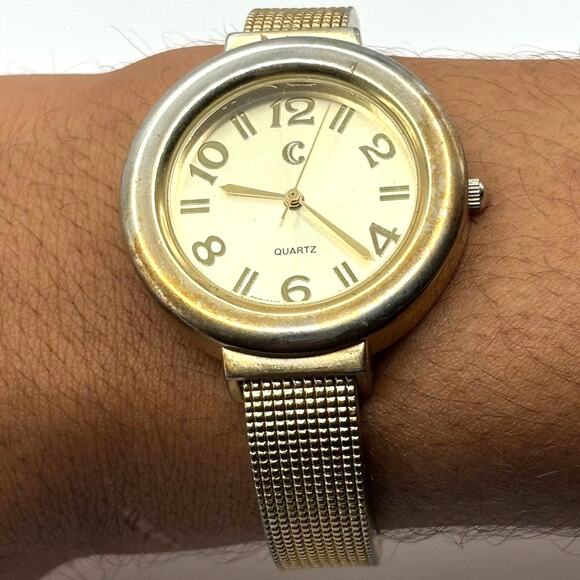 Gold Charming Charlie Cuff Watch - Picture 1 of 3